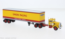 Brekina 85765 - H0 - Peterbilt 281 Koffer-Sattelzug Union Pacific